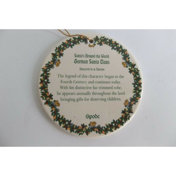 Spode German Santa Around the World Ornament - Picture 2 of 2